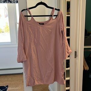 NWT Michael Lauren pink cold shoulder dress/tunic